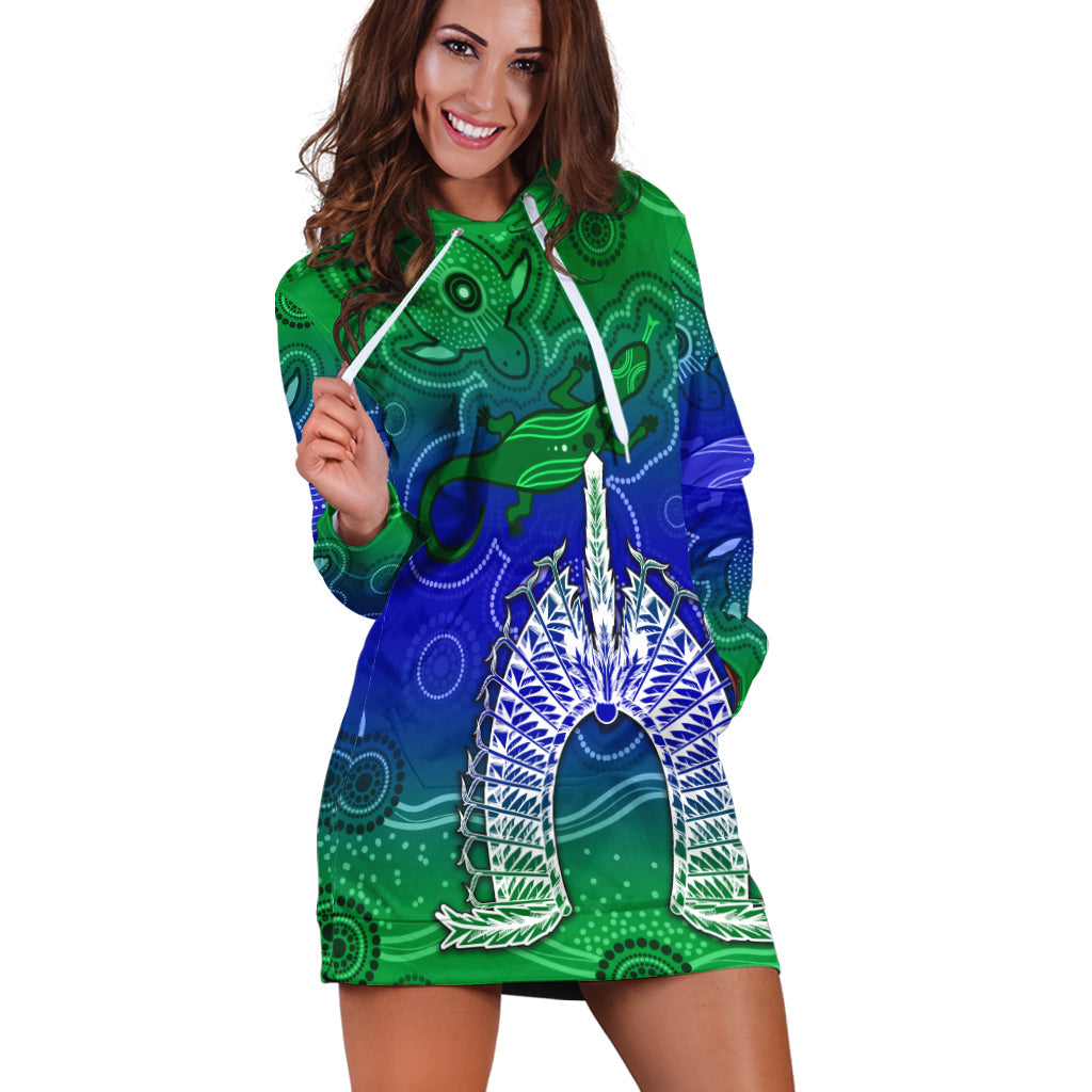 custom-personalised-torres-strait-islands-hoodie-dress-aboriginal-art-lizard-symbol-peace-lt13