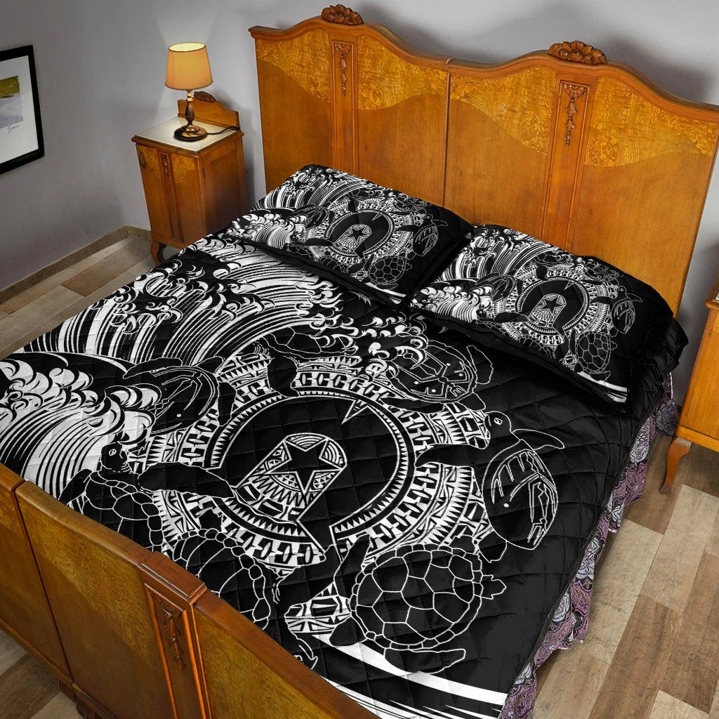 custom-aboriginal-quilt-bed-set-torres-strait-islands-in-wave-black