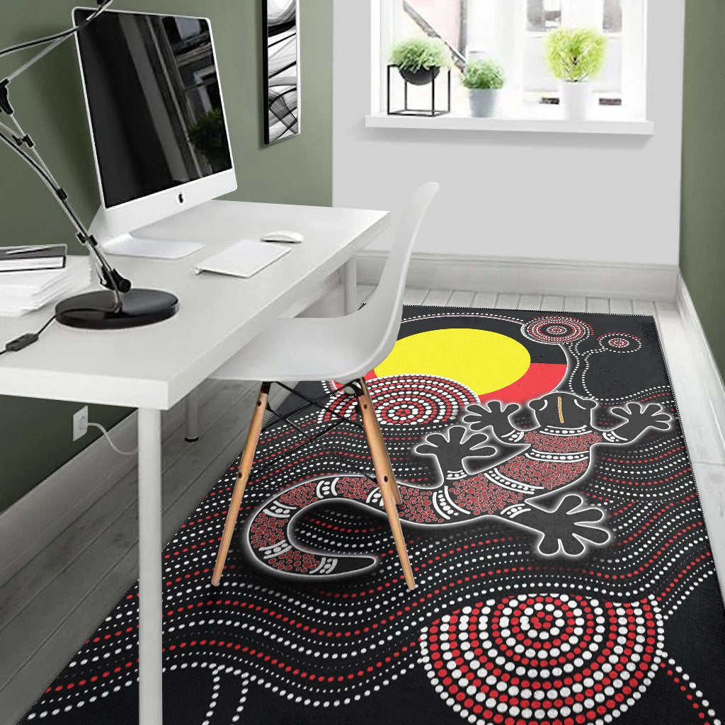 aboriginal-area-rug-aboriginal-gecko-with-sun