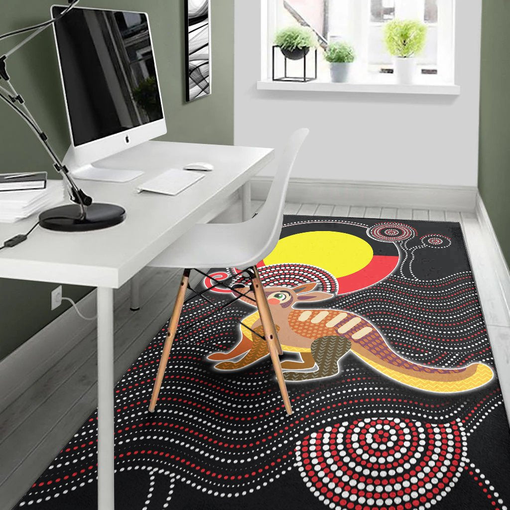 aboriginal-area-rug-numbat-with-aboriginal-flag