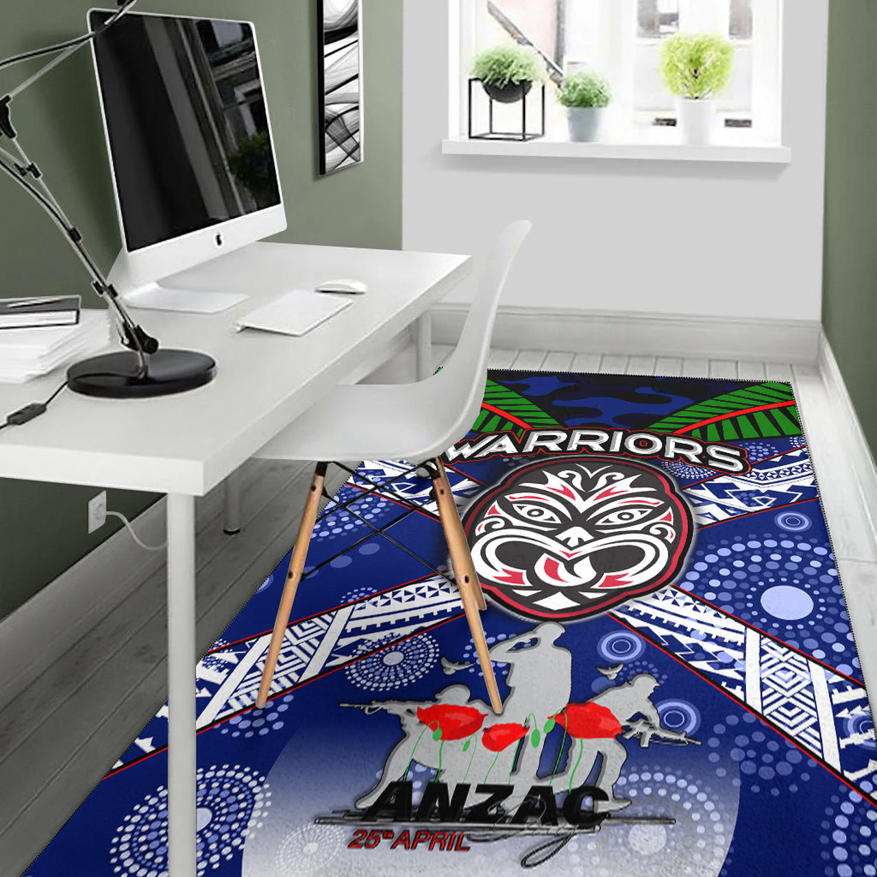 warriors-rugby-area-rug-aboriginal-dot-art-anzac-day-warriors-with-poppy-flower-patterns-area-rug-rlt12