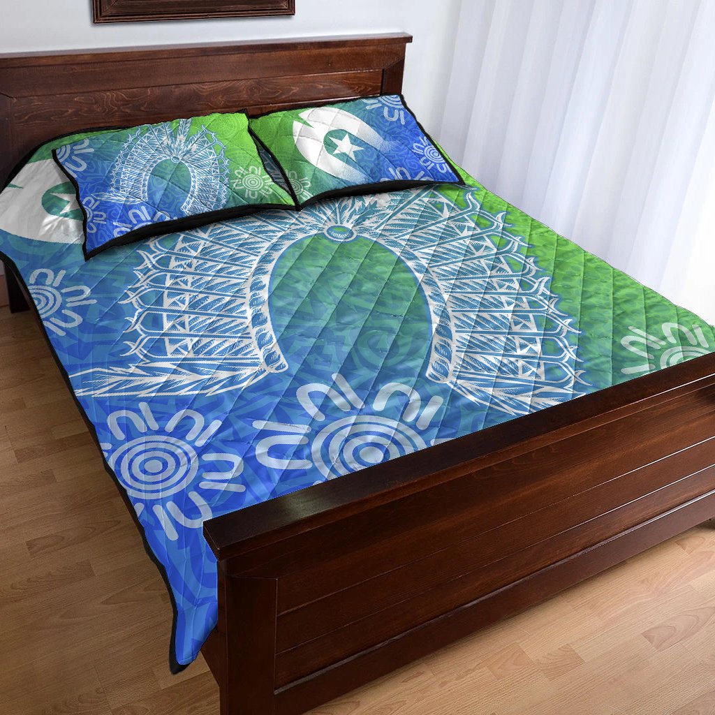 torres-strait-islander-quilt-bed-set-dhari-mask-ocean-style