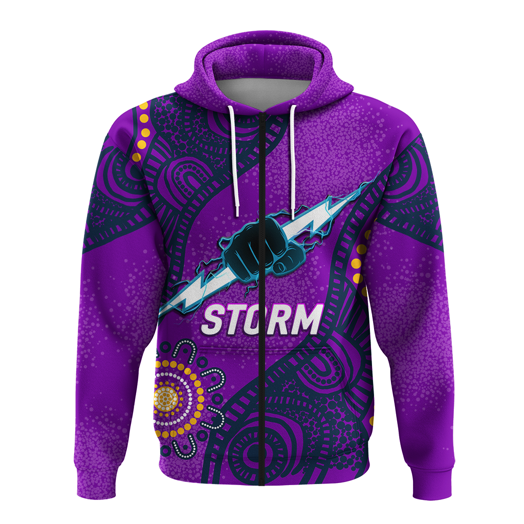 Storm Rugby 2022 Aboriginal Art Hoodie - LT12