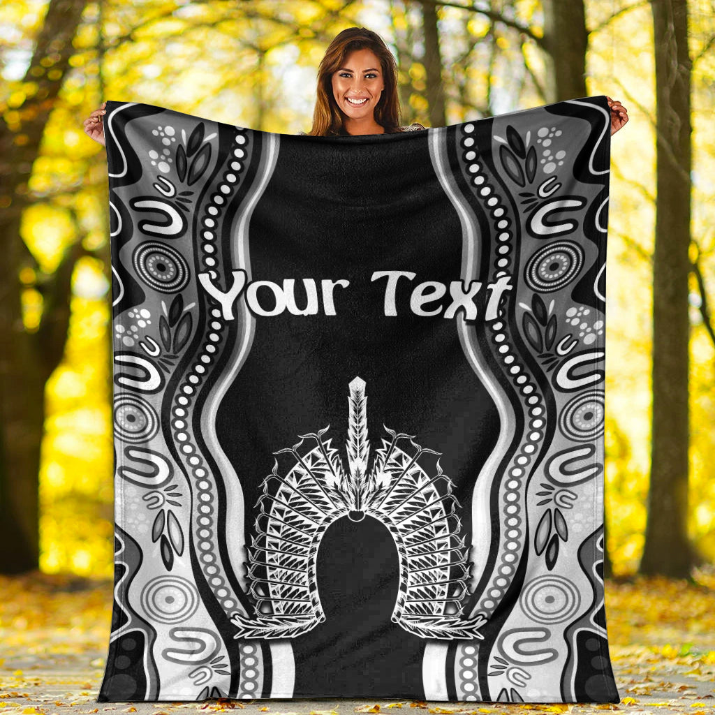 custom-personalised-torres-strait-islands-premium-blanket-the-dhari-mix-aboriginal-turtle-version-black-02-lt13