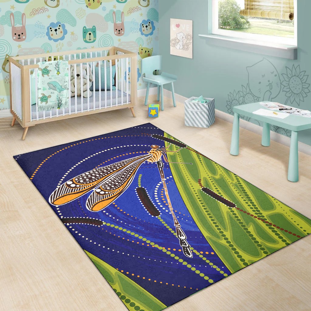 aboriginal-area-rug-dragonfly