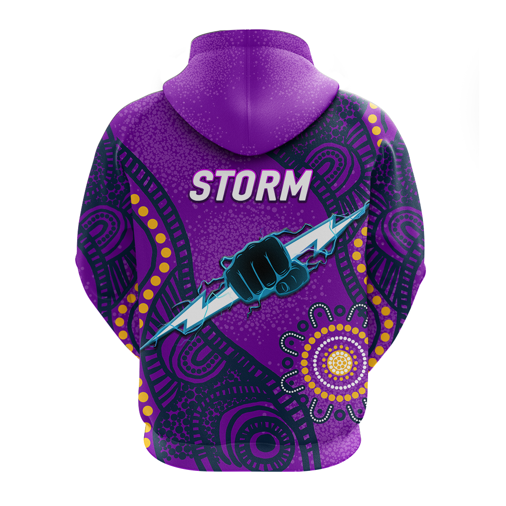 Storm Rugby 2022 Aboriginal Art Hoodie - LT12