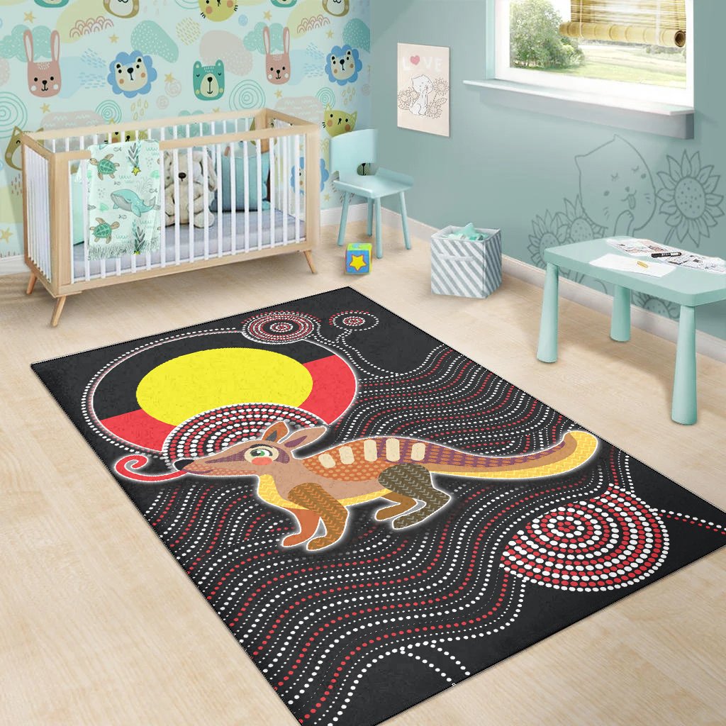 aboriginal-area-rug-numbat-with-aboriginal-flag