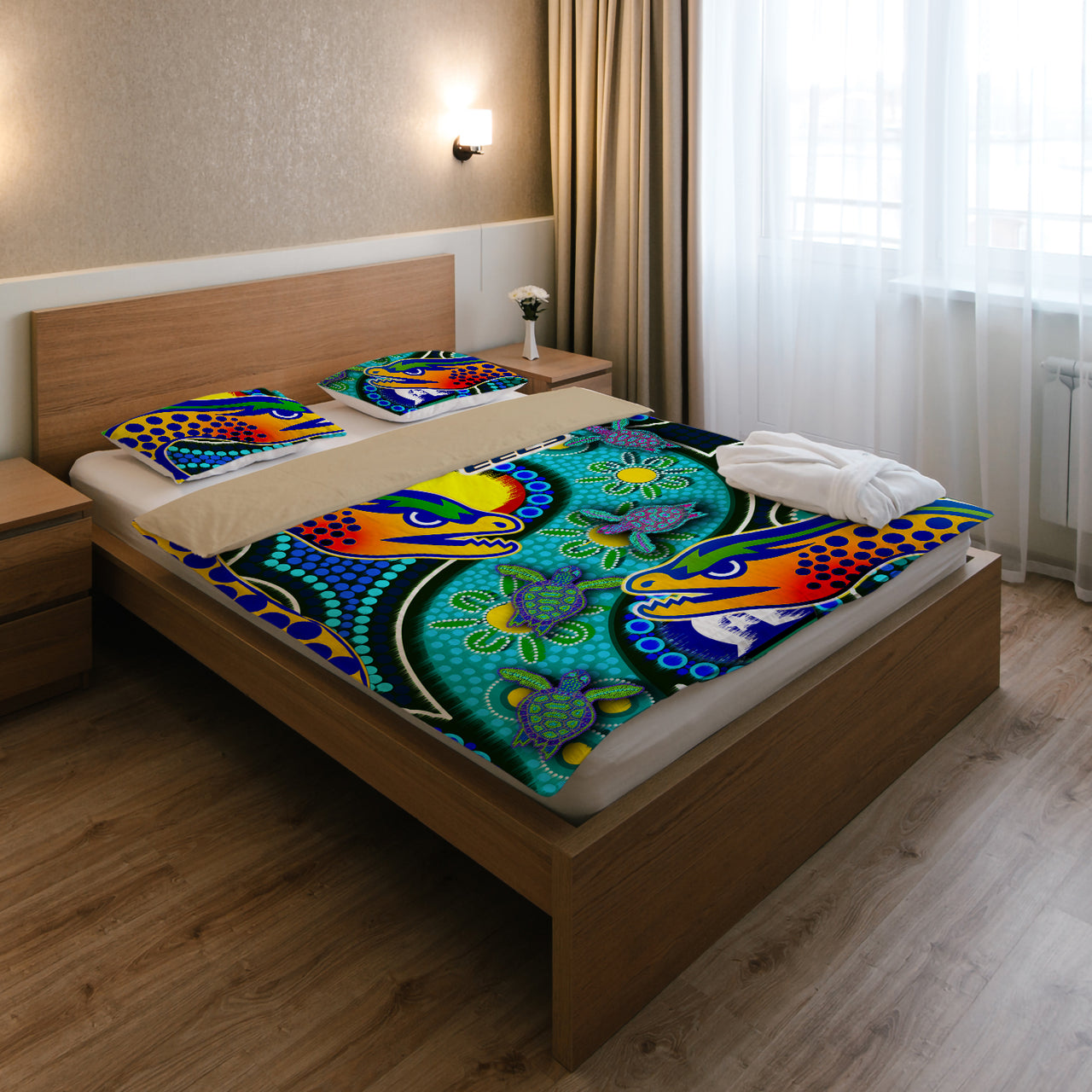 eels-rugby-bedding-set-indigenous-eels-with-aboriginal-and-torres-strait-islander-flag-rlt13