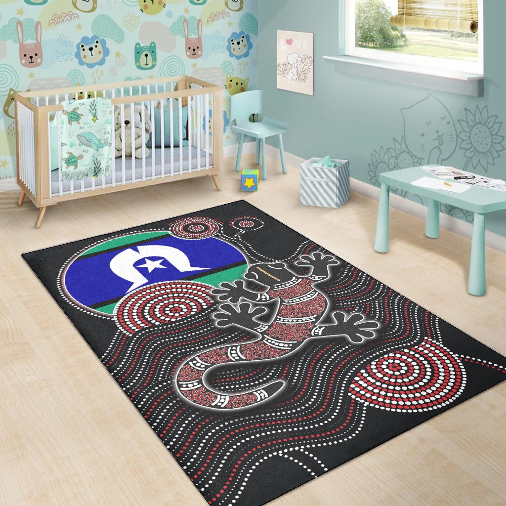 aboriginal-area-rug-aboriginal-gecko-with-torres-strait-islanders-flag