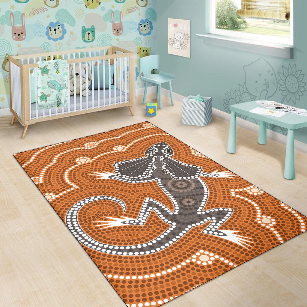 aboriginal-area-rug-dreamtime-lizard-aboriginal-style