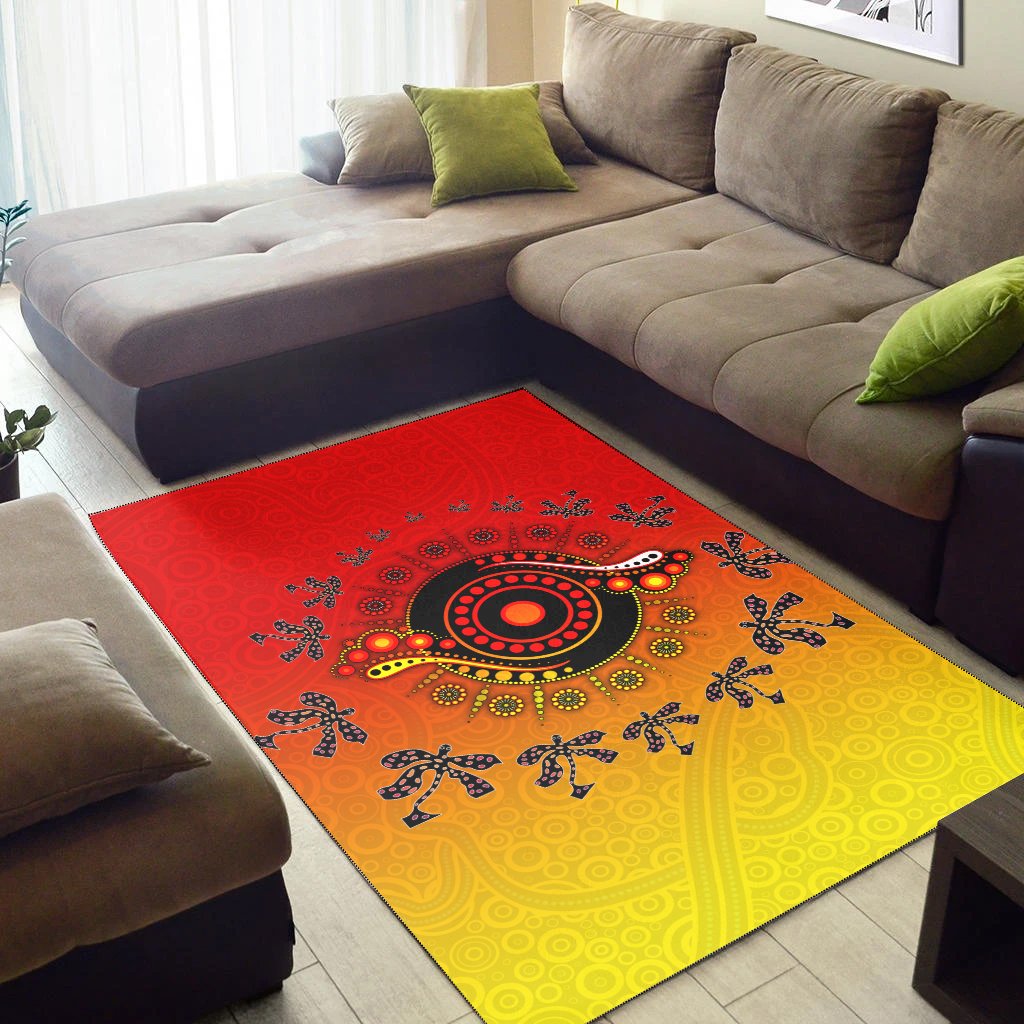 aboriginal-area-rug-circle-pattern