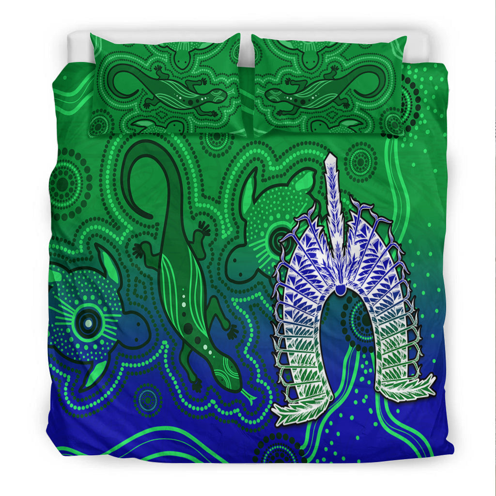 torres-strait-islands-bedding-set-aboriginal-art-lizard-symbol-peace-lt13