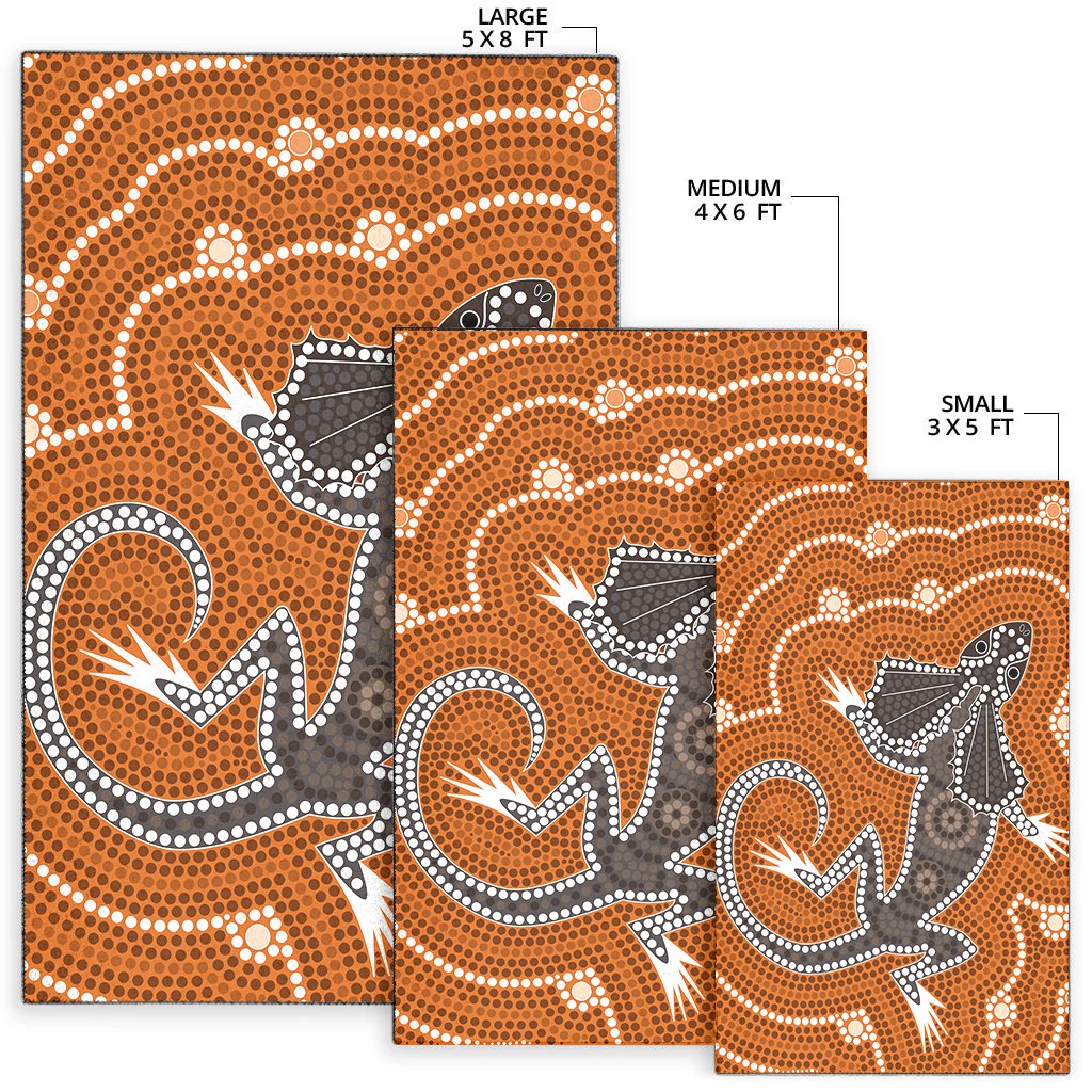 aboriginal-area-rug-dreamtime-lizard-aboriginal-style