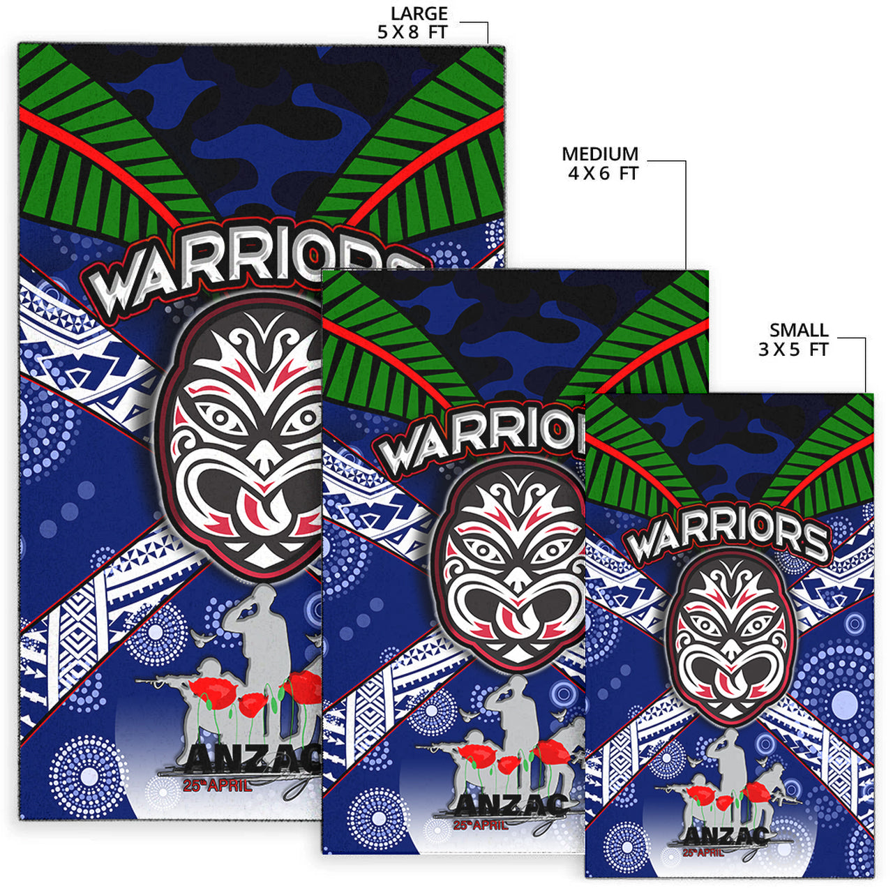 warriors-rugby-area-rug-aboriginal-dot-art-anzac-day-warriors-with-poppy-flower-patterns-area-rug-rlt12