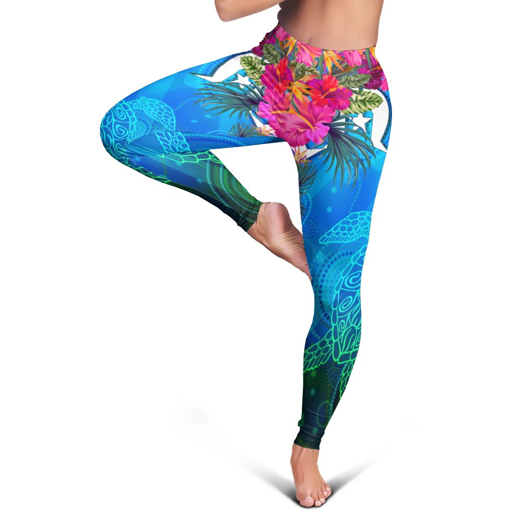 legging-torres-strait-blue-sea-with-hibiscus