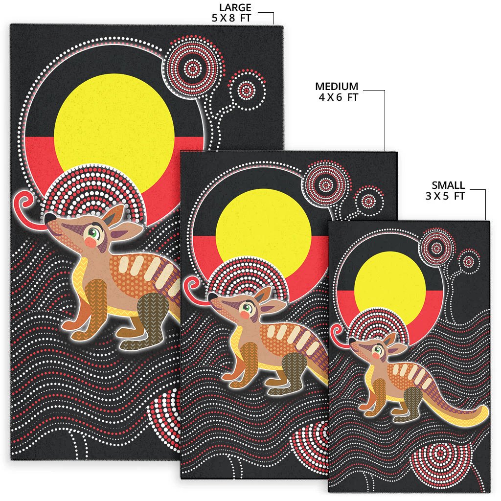 aboriginal-area-rug-numbat-with-aboriginal-flag