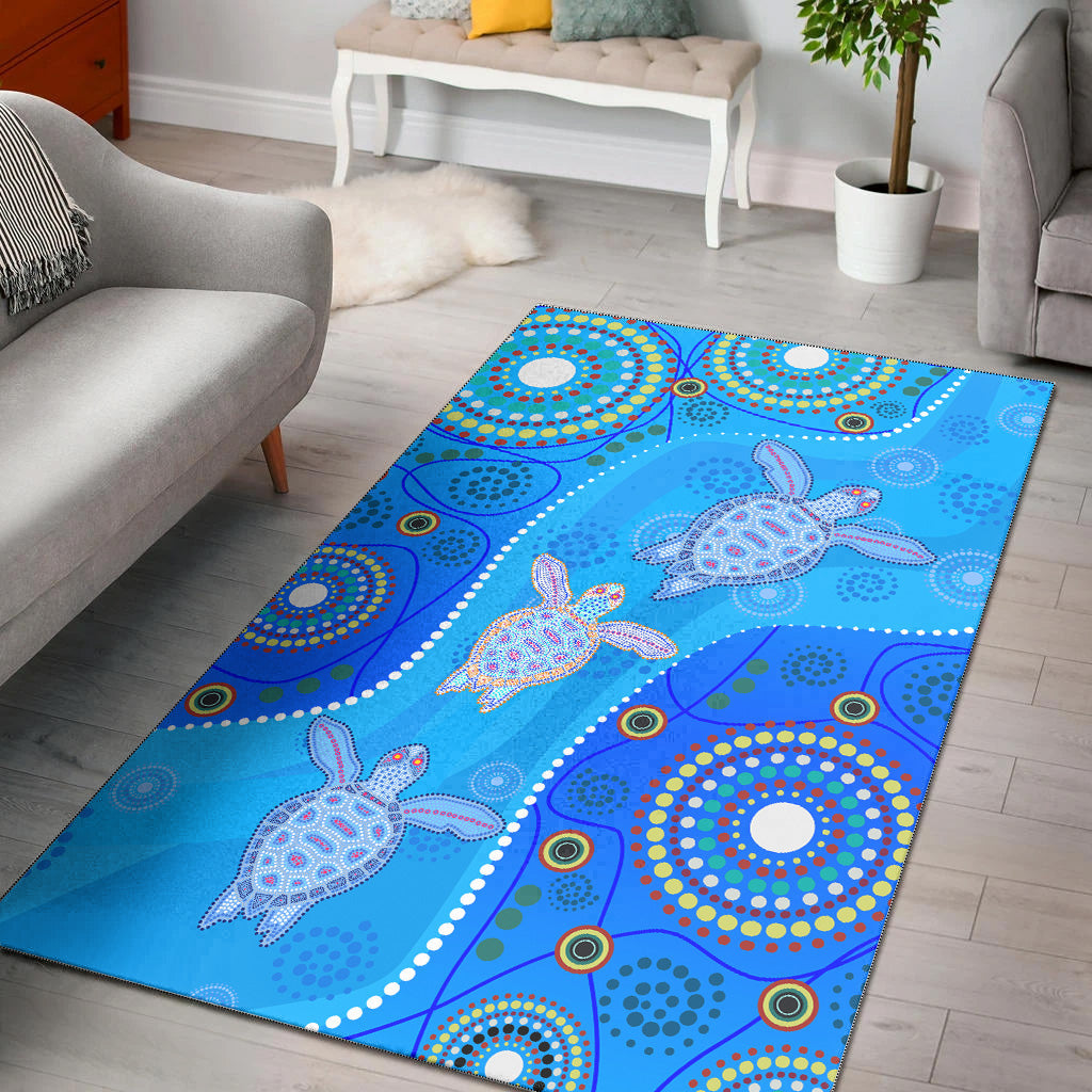 aboriginal-art-turtle-area-rug-indigenous-simple-vibes-lt8