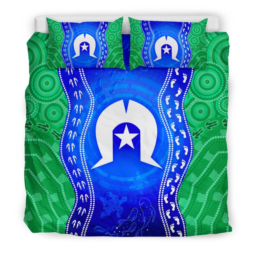 torres-strait-islanders-bedding-set-torres-symbol-with-aboriginal-patterns