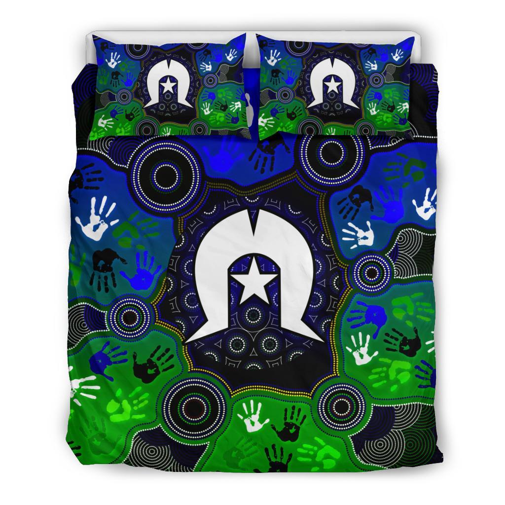 aboriginal-bedding-set-torres-strait-symbol-with-indigenous-patterns