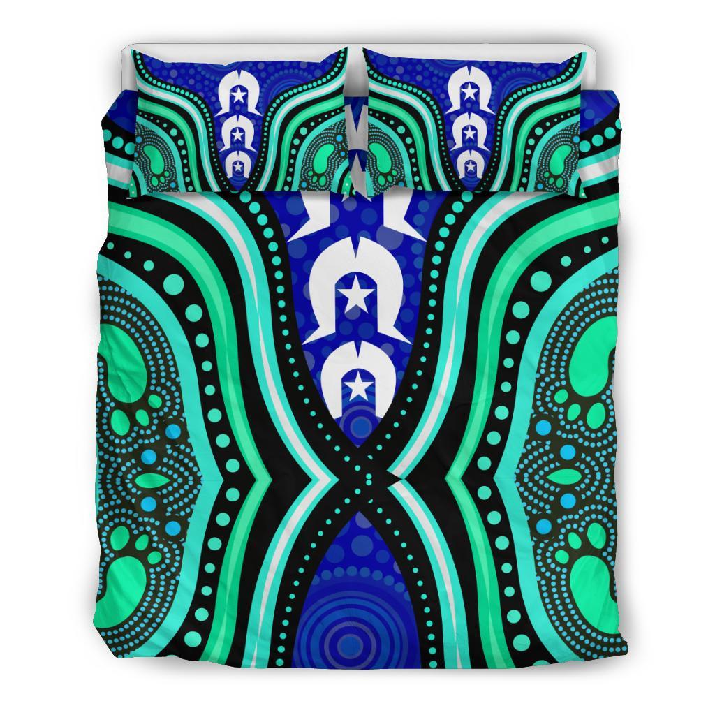 torres-strait-personalised-bedding-set-torres-strait-symbol-and-aboriginal-patterns