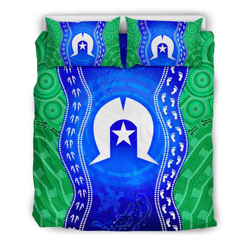 torres-strait-islanders-bedding-set-torres-symbol-with-aboriginal-patterns