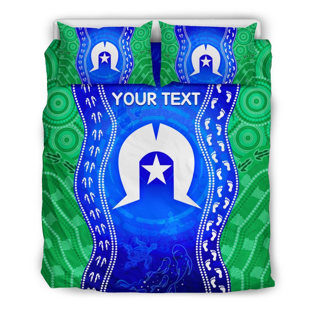 custom-torres-strait-islanders-bedding-set-torres-symbol-with-aboriginal-patterns