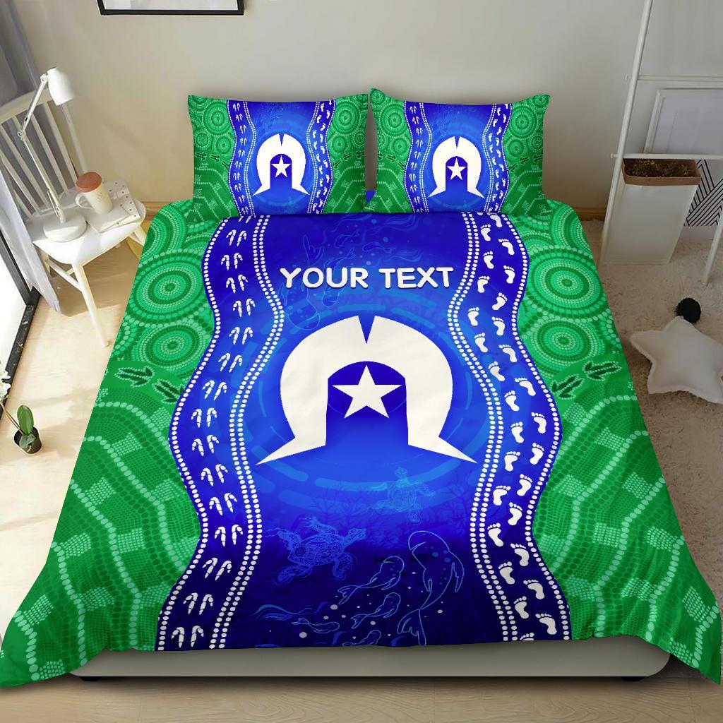 custom-torres-strait-islanders-bedding-set-torres-symbol-with-aboriginal-patterns