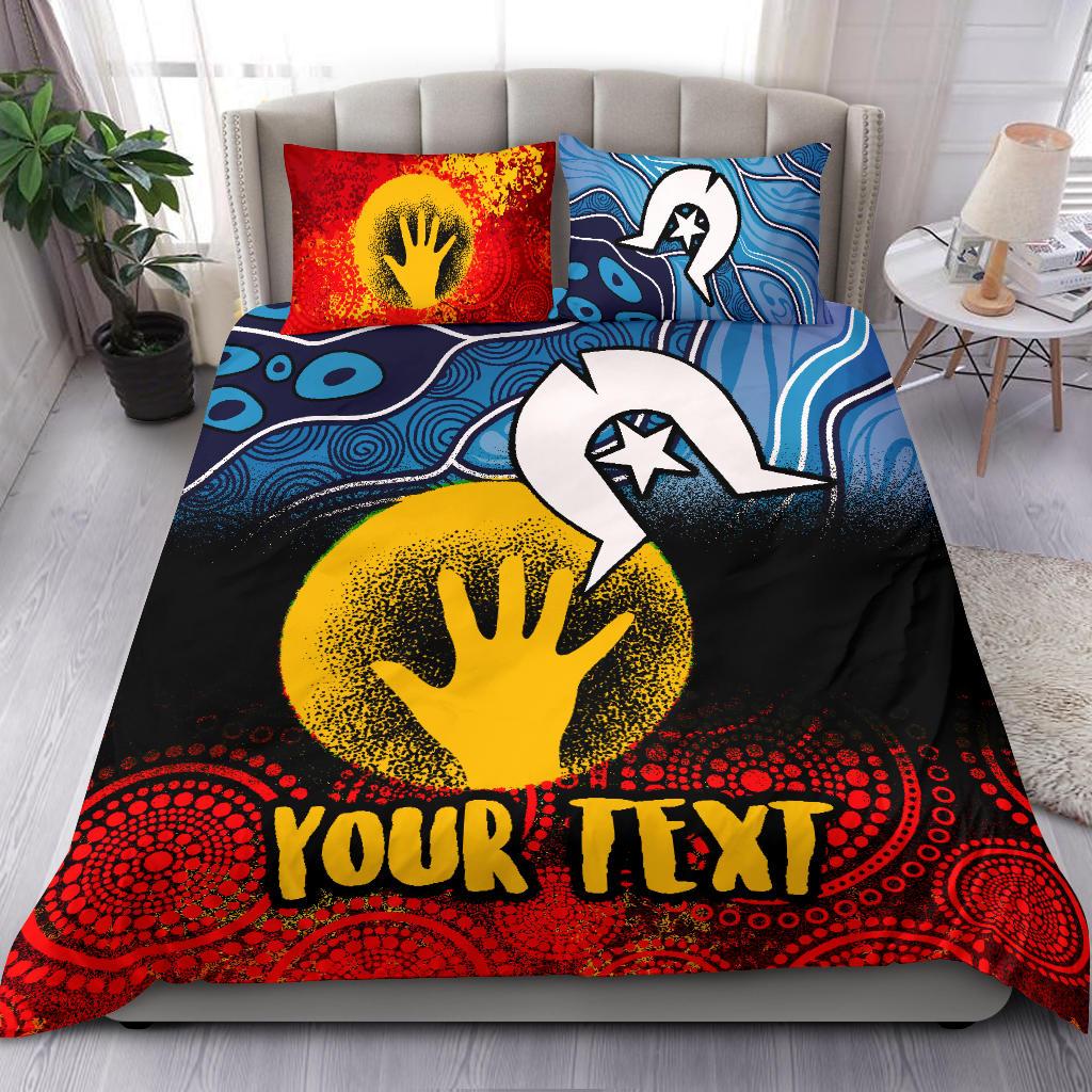 custom-aboriginal-bedding-set-aboriginal-and-torres-strait-islanders-flag