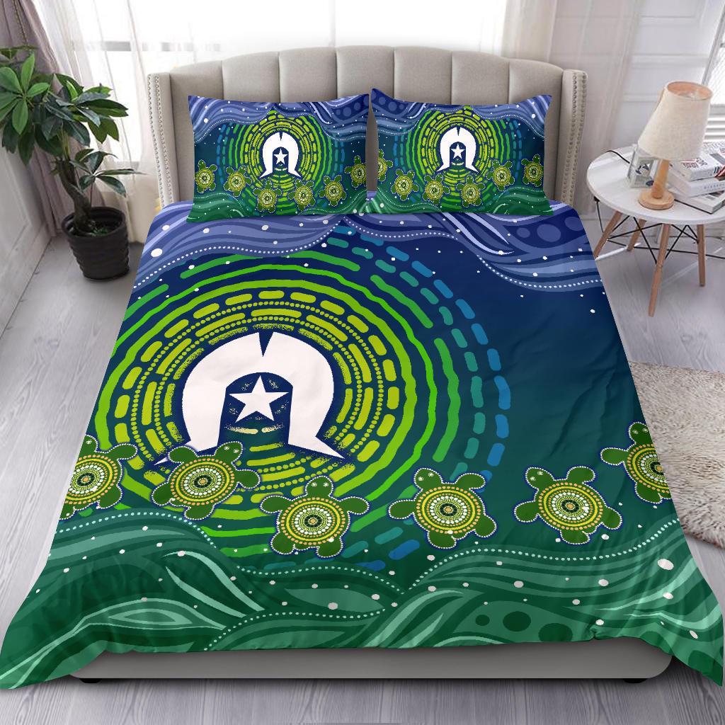 torres-strait-islanders-bedding-set-aboriginal-turtle