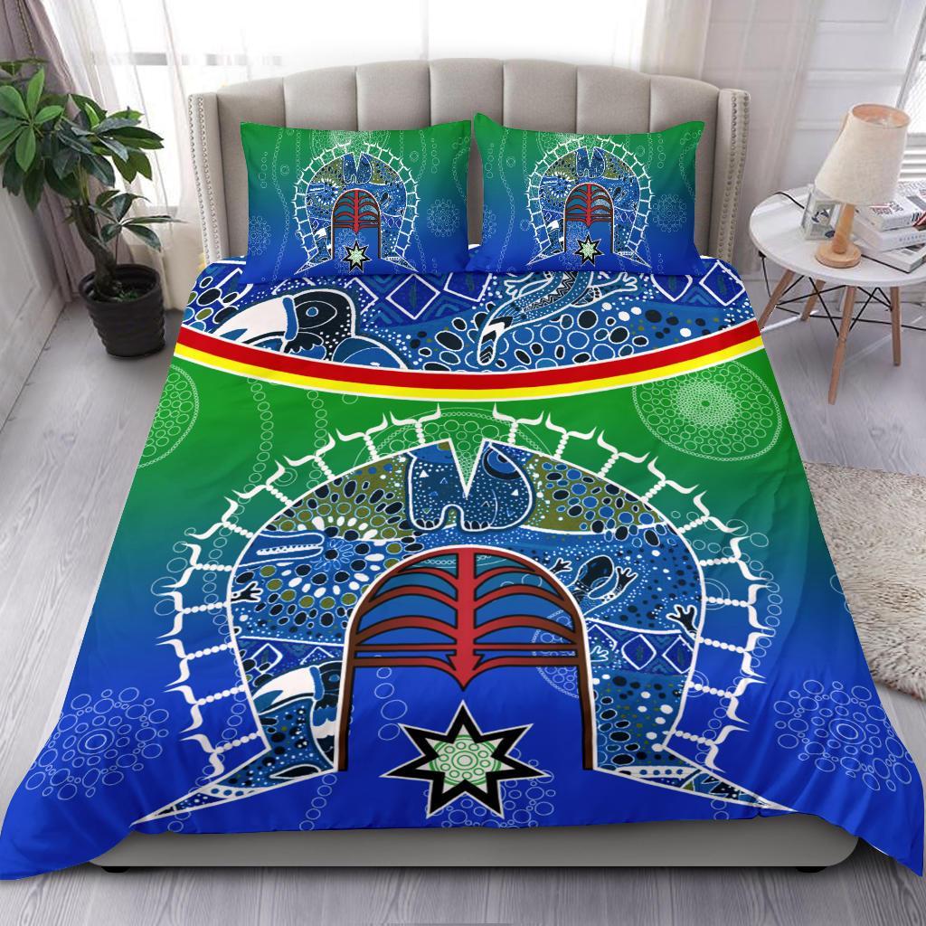 bedding-set-torres-strait-symbol-with-aboriginal-patterns