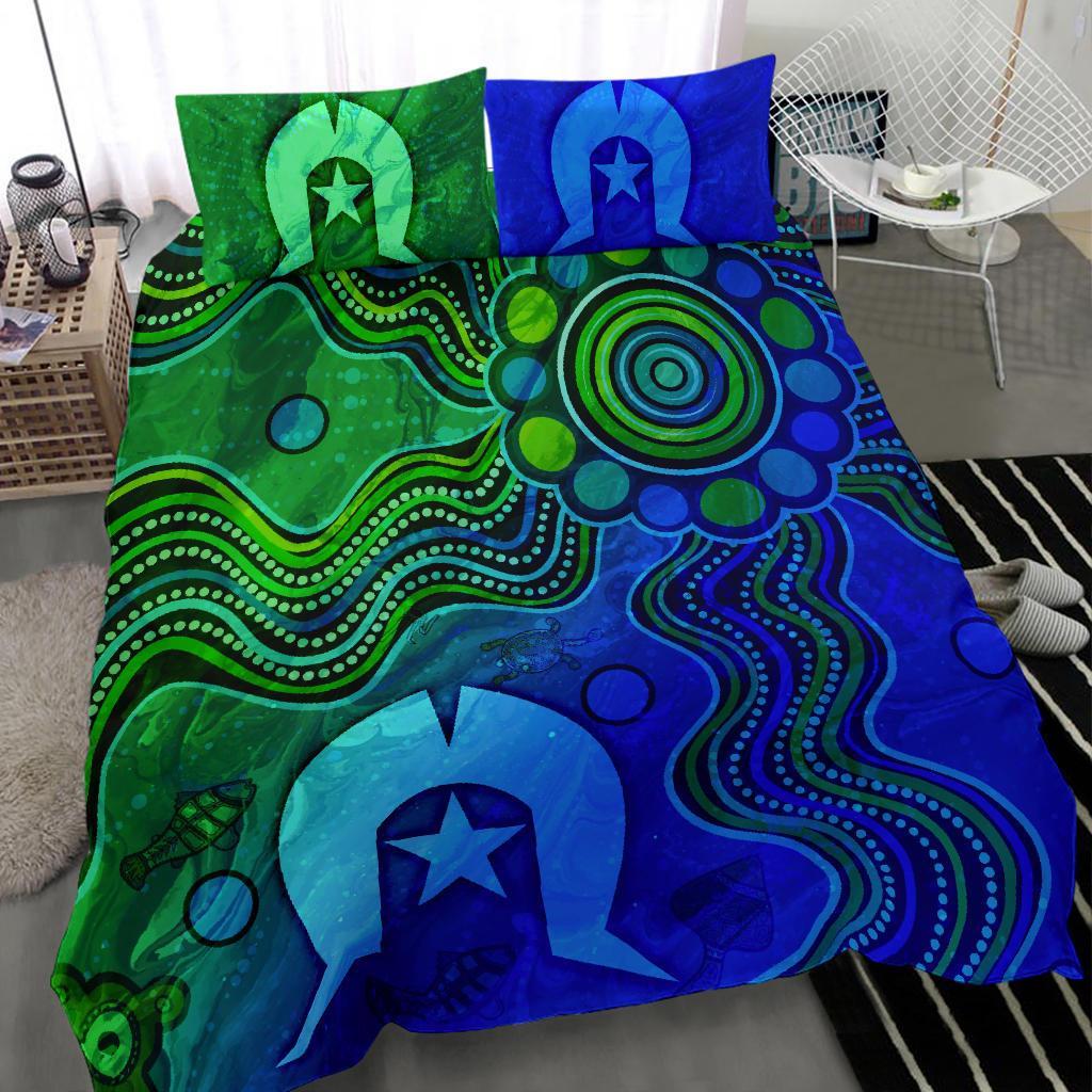 aboriginal-bedding-set-torres-strait-islands-flag