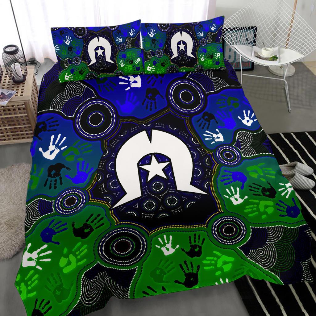 aboriginal-bedding-set-torres-strait-symbol-with-indigenous-patterns