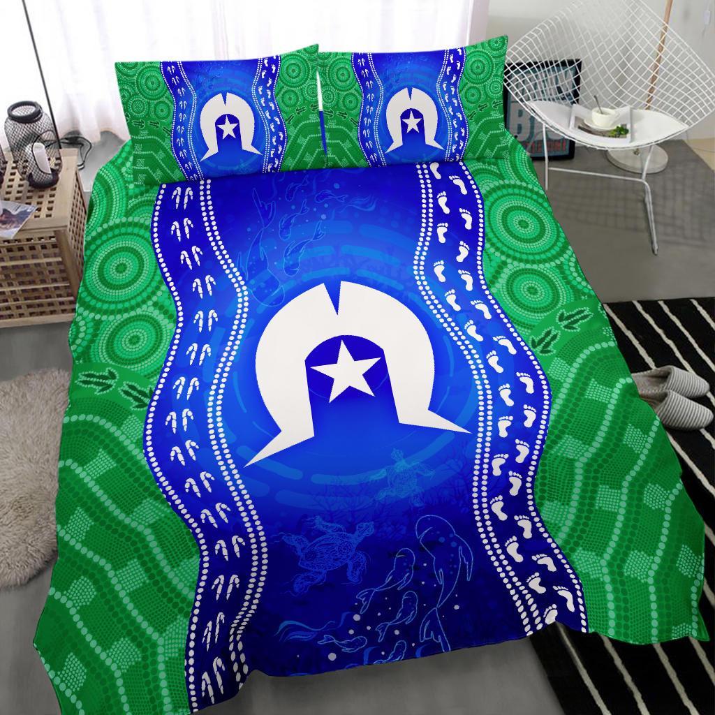 torres-strait-islanders-bedding-set-torres-symbol-with-aboriginal-patterns