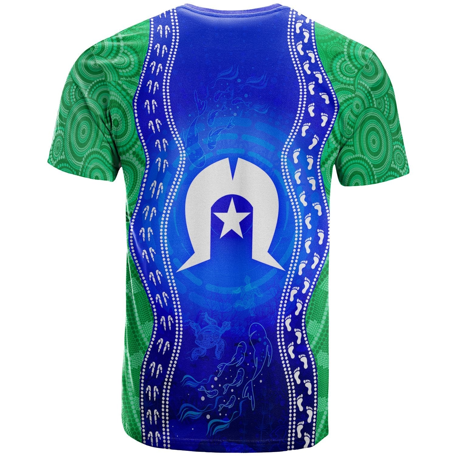 custom-torres-strait-islanders-t-shirt-torres-symbol-with-aboriginal-patterns