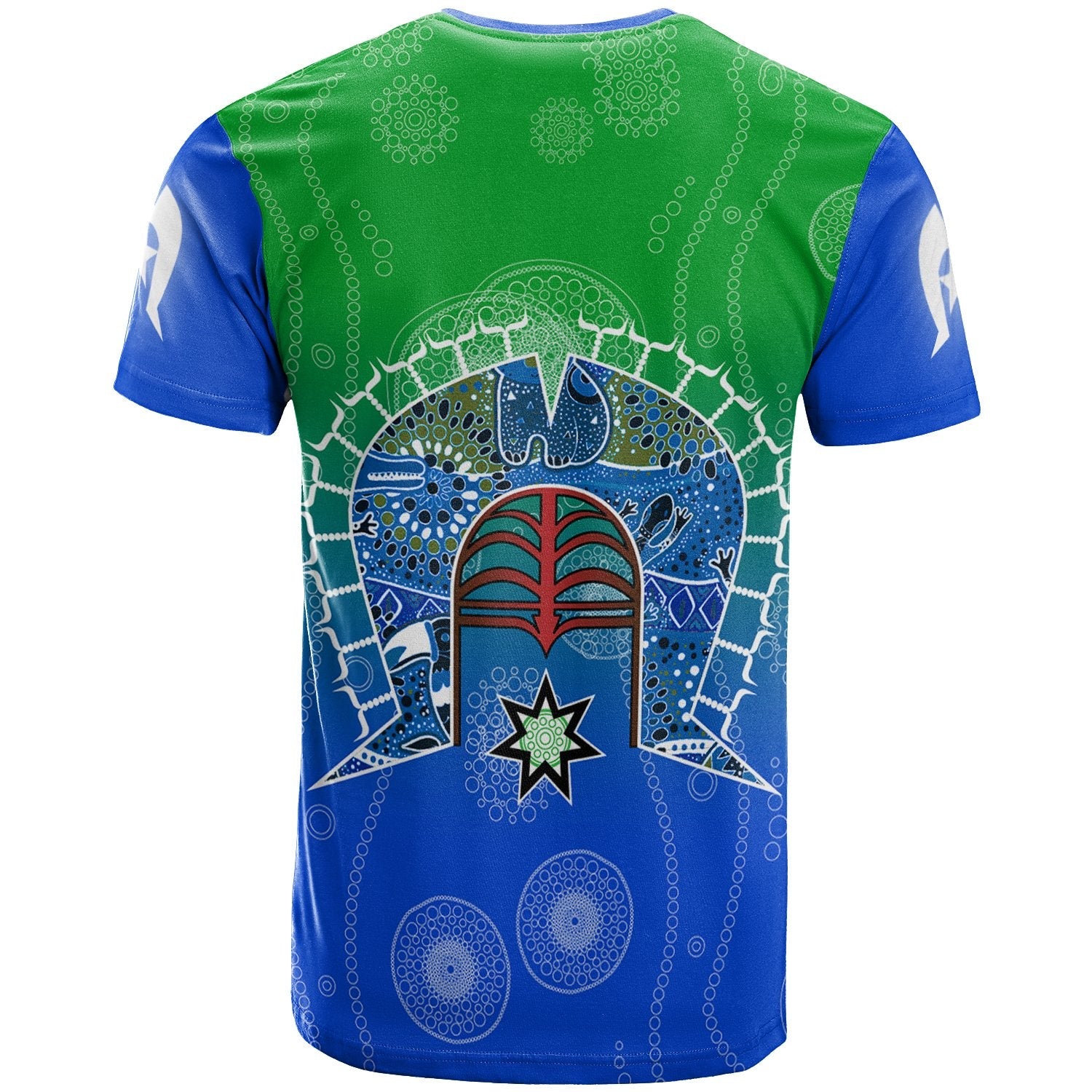 personalised-t-shirt-torres-strait-symbol-with-aboriginal-patterns