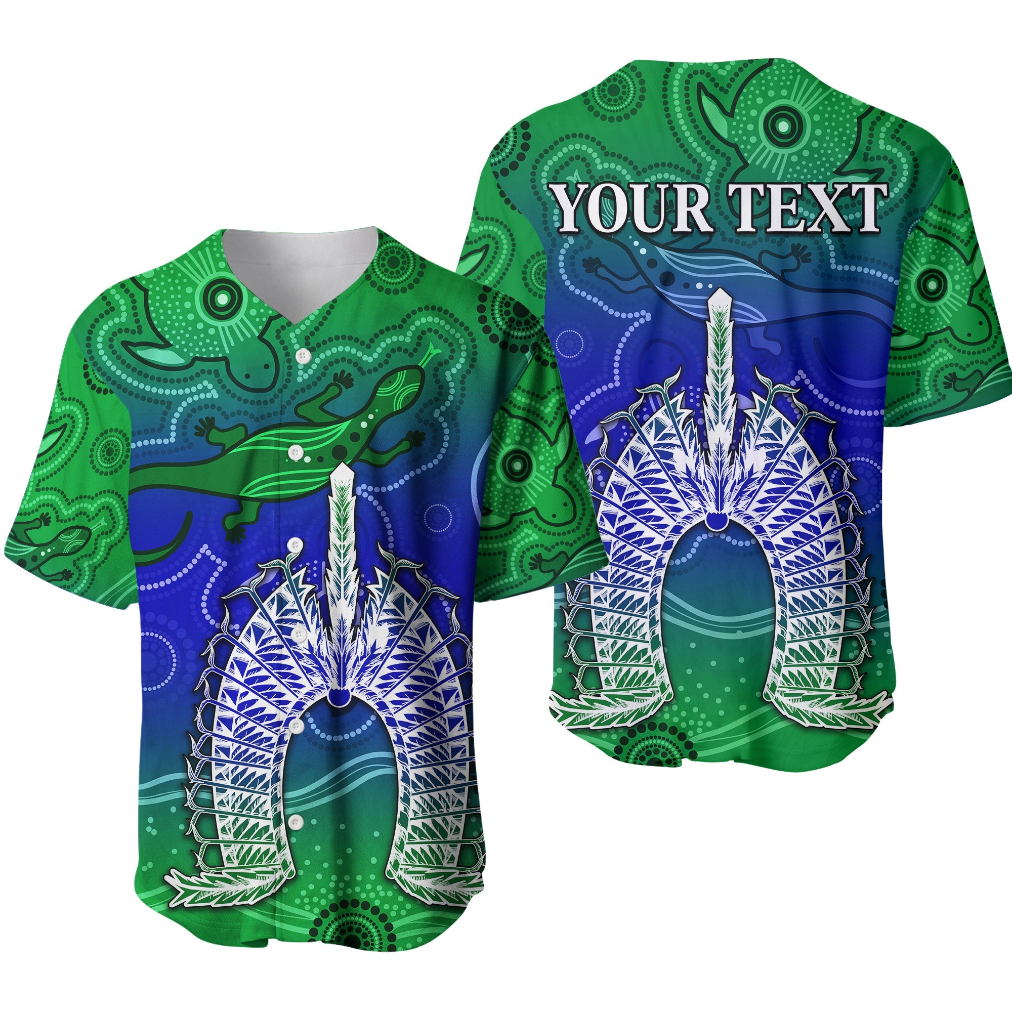 custom-personalised-torres-strait-islands-baseball-jersey-aboriginal-art-lizard-symbol-peace-lt13