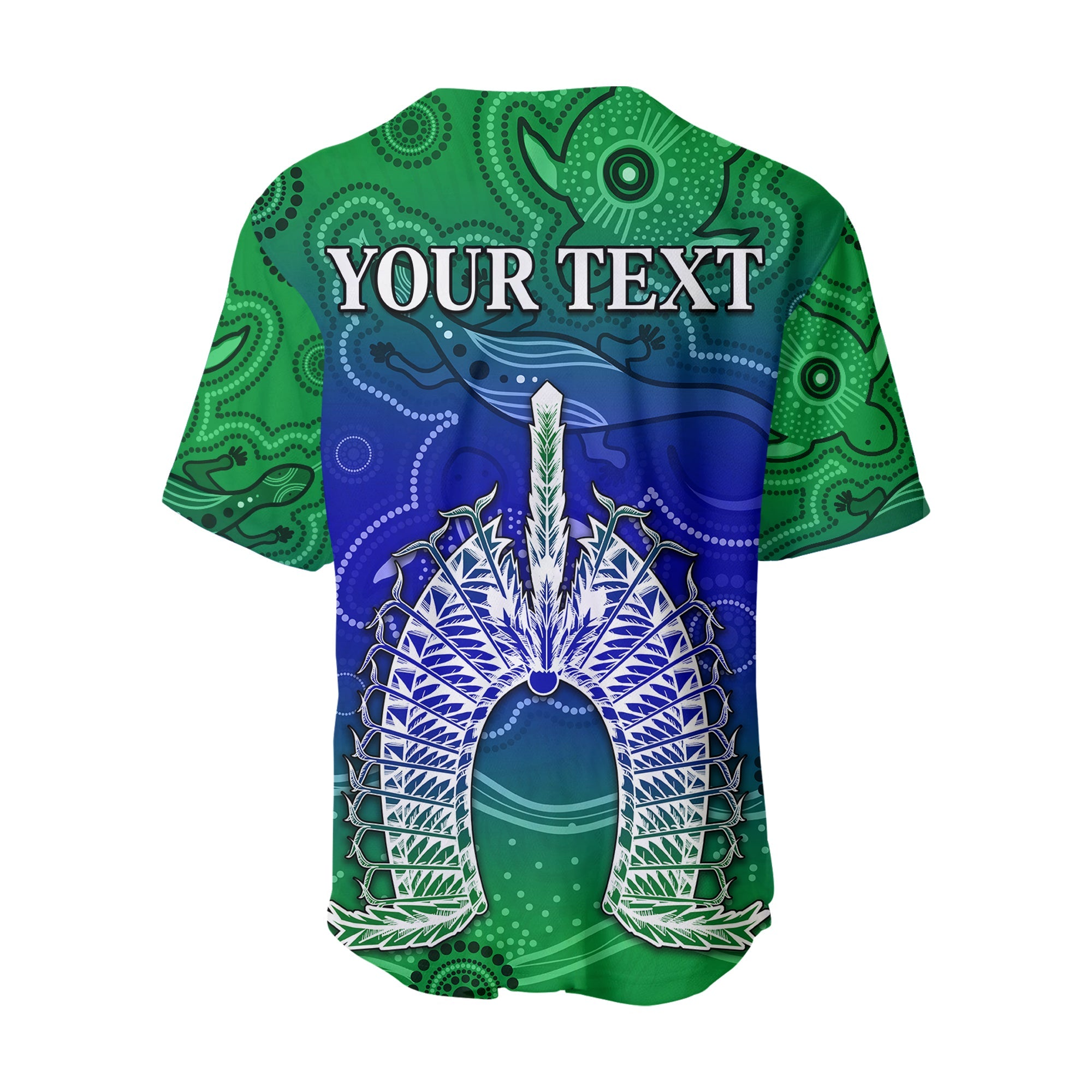 custom-personalised-torres-strait-islands-baseball-jersey-aboriginal-art-lizard-symbol-peace-lt13