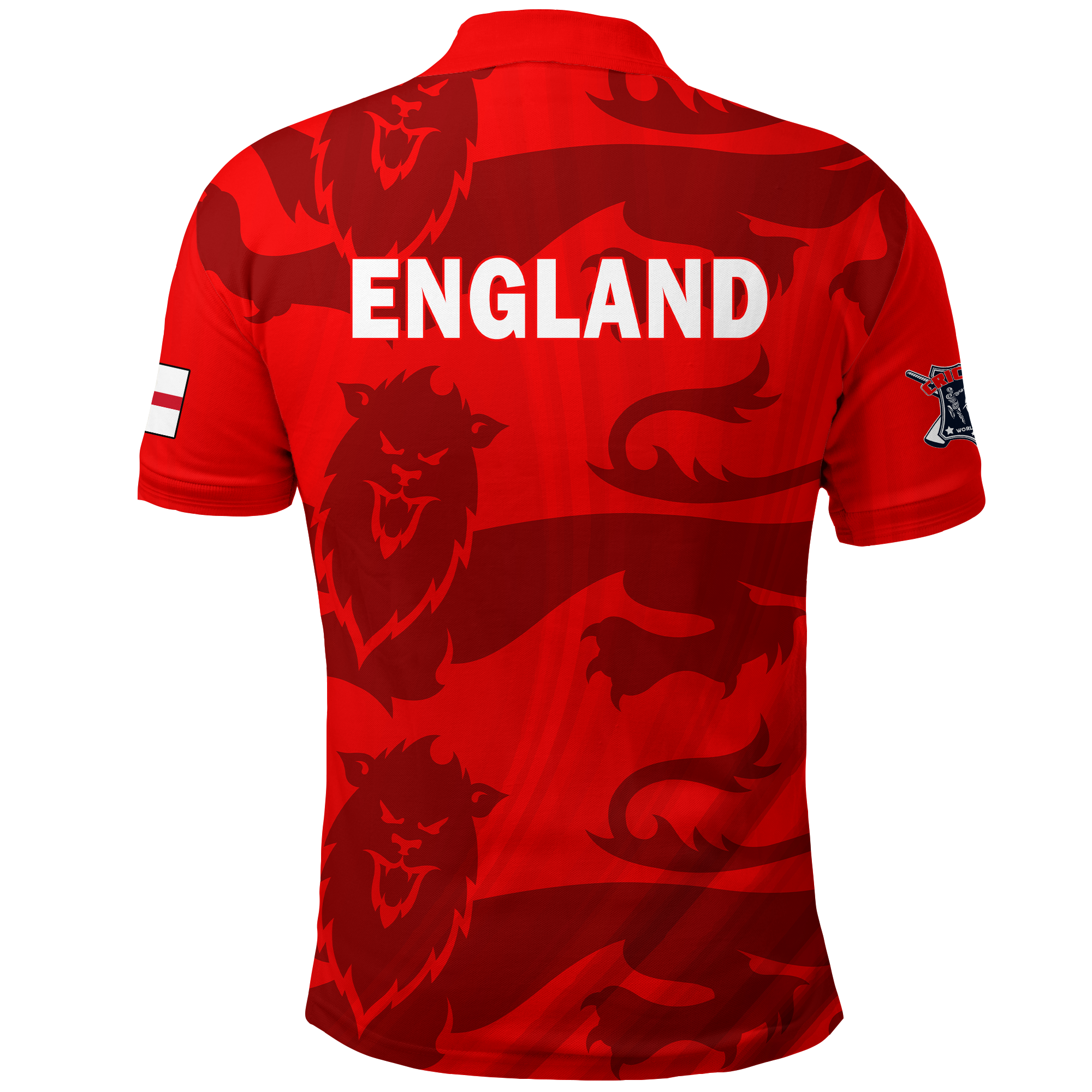 England Cricket Lions T20 World Cup Men's Polo Shirt - LT2