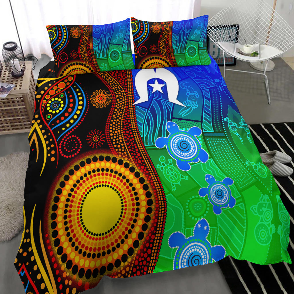 australia-indigenous-aboriginal-and-torres-strait-islands-bedding-set-flag-vibes-lt8