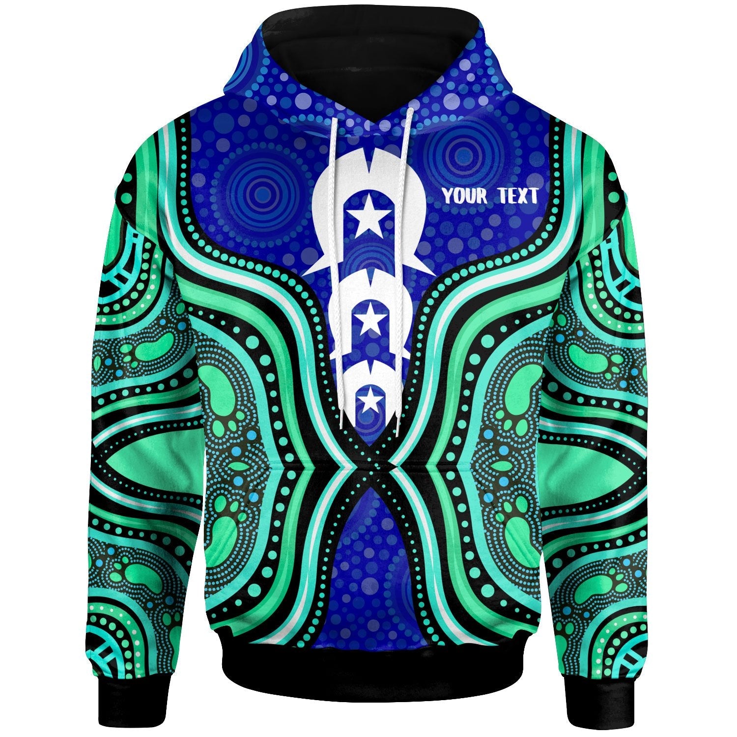 torres-strait-personalised-hoodie-torres-strait-symbol-and-aboriginal-patterns