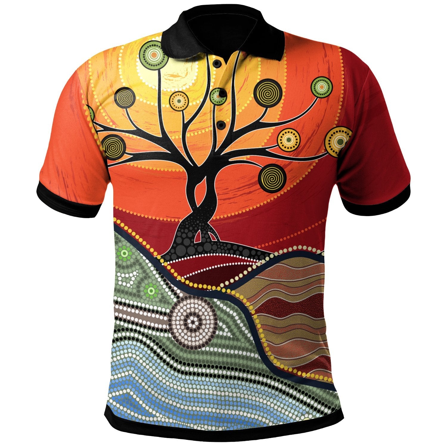 polo-shirt-australian-aboriginal-tree