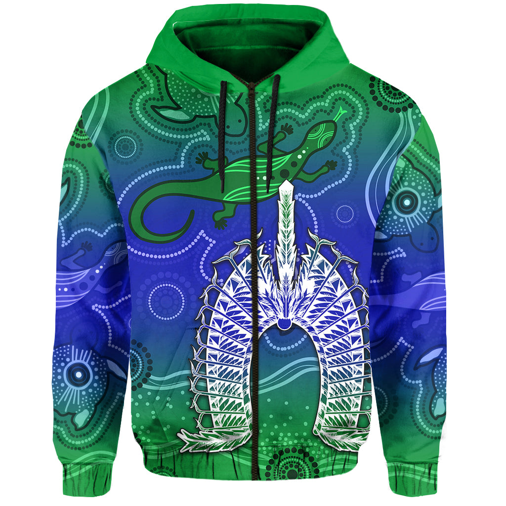 custom-personalised-torres-strait-islands-zip-hoodie-aboriginal-art-lizard-symbol-peace-lt13