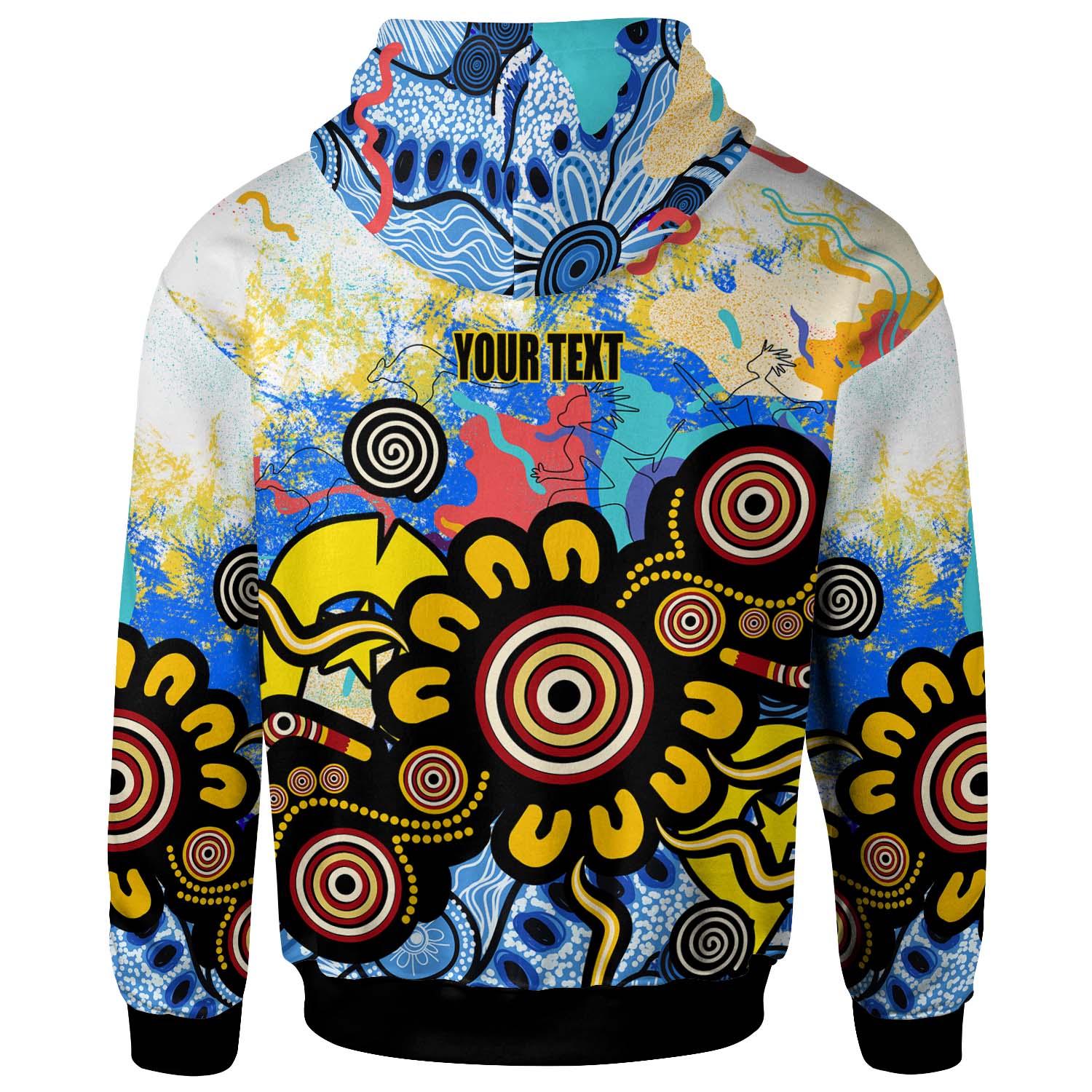 australia-naidoc-week-2023-hoodie-custom-celebrate-naidoc-aboriginal-inspired-culture-with-torres-strait-flag-colour-hoodie