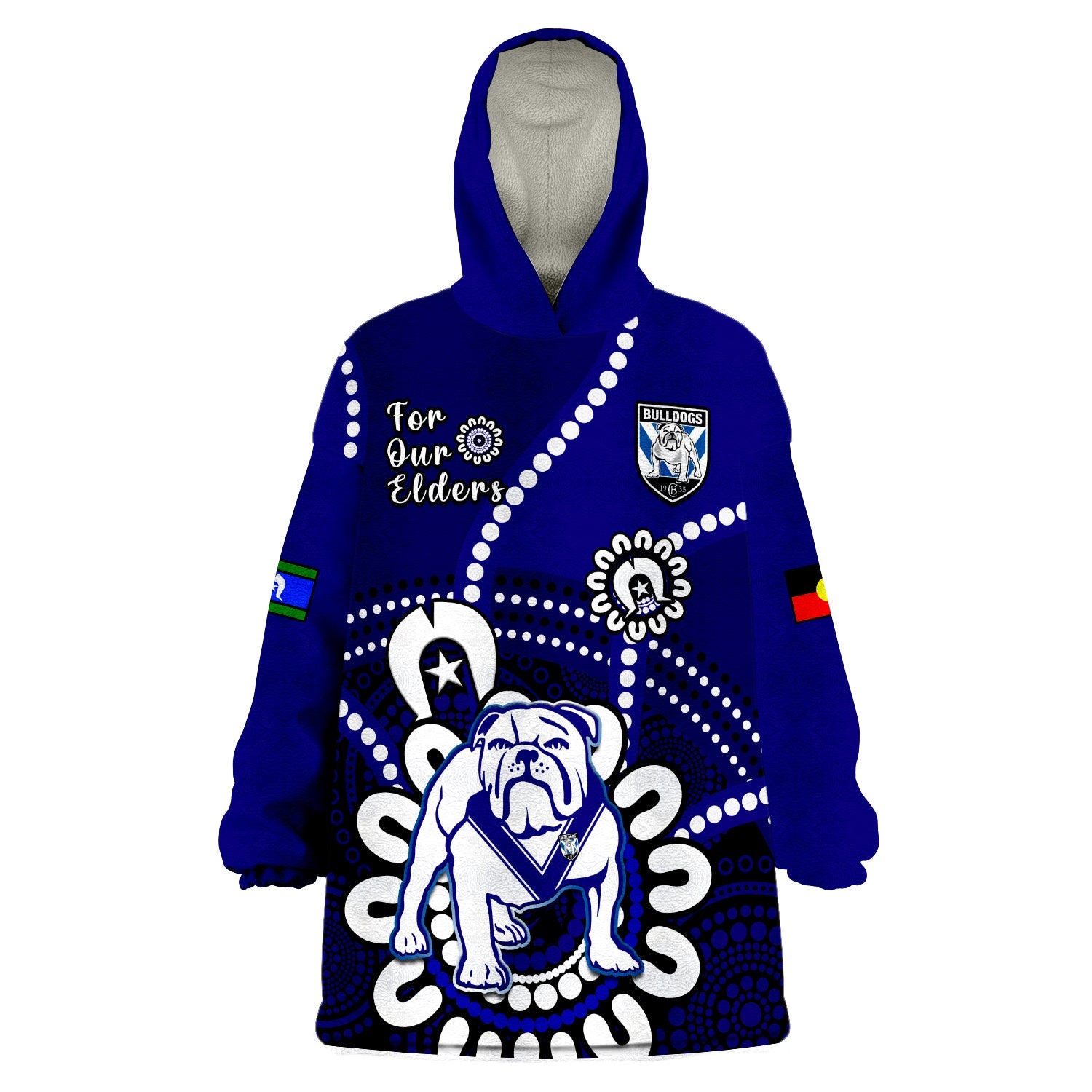 bulldogs-rugby-naidoc-2023-wearable-blanket-hoodie-for-our-elders-aboriginal