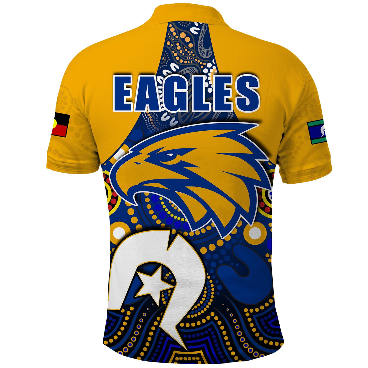 Eagles Football NAIDOC Polo Shirt West Coast Aboriginal LT13 – Vibe ...