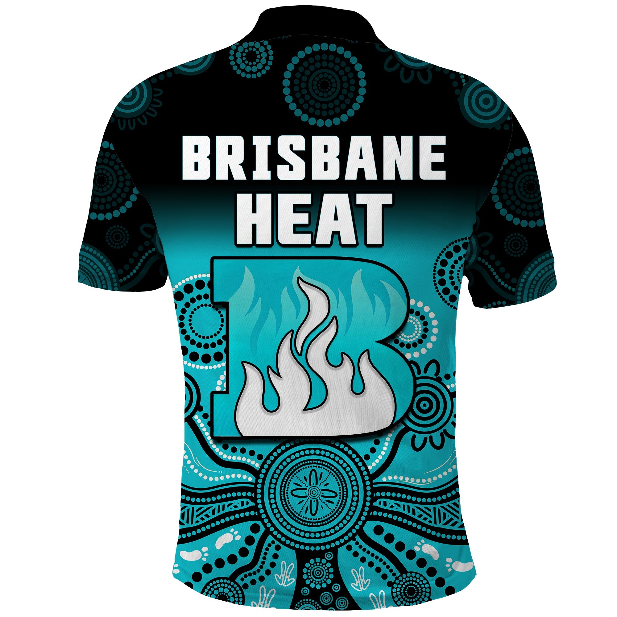 brisbane-heat-polo-shirt-gradient-aboriginal-dot-painting