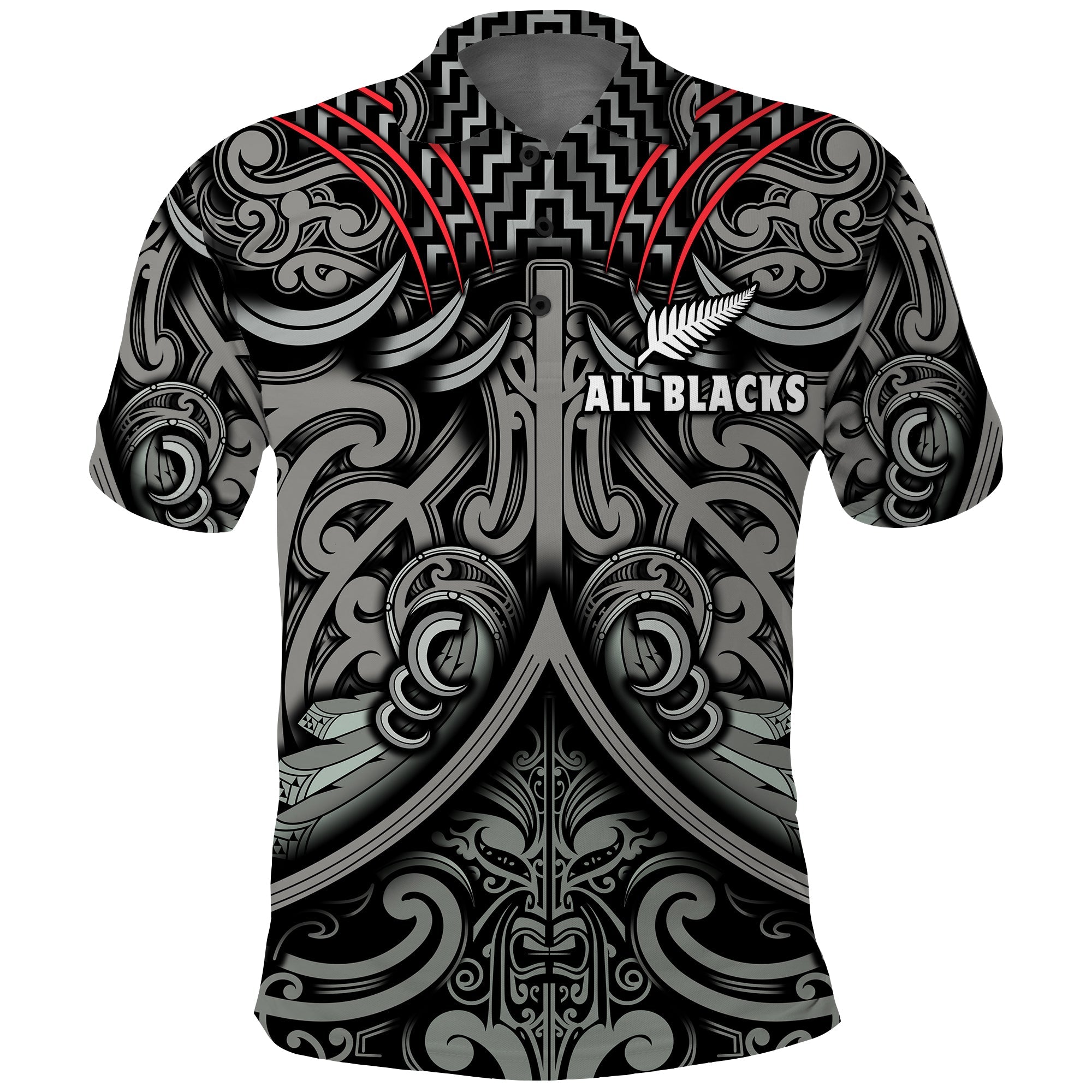 custom-text-and-number-new-zealand-silver-fern-rugby-polo-shirt-all-black-nz-maori-pattern