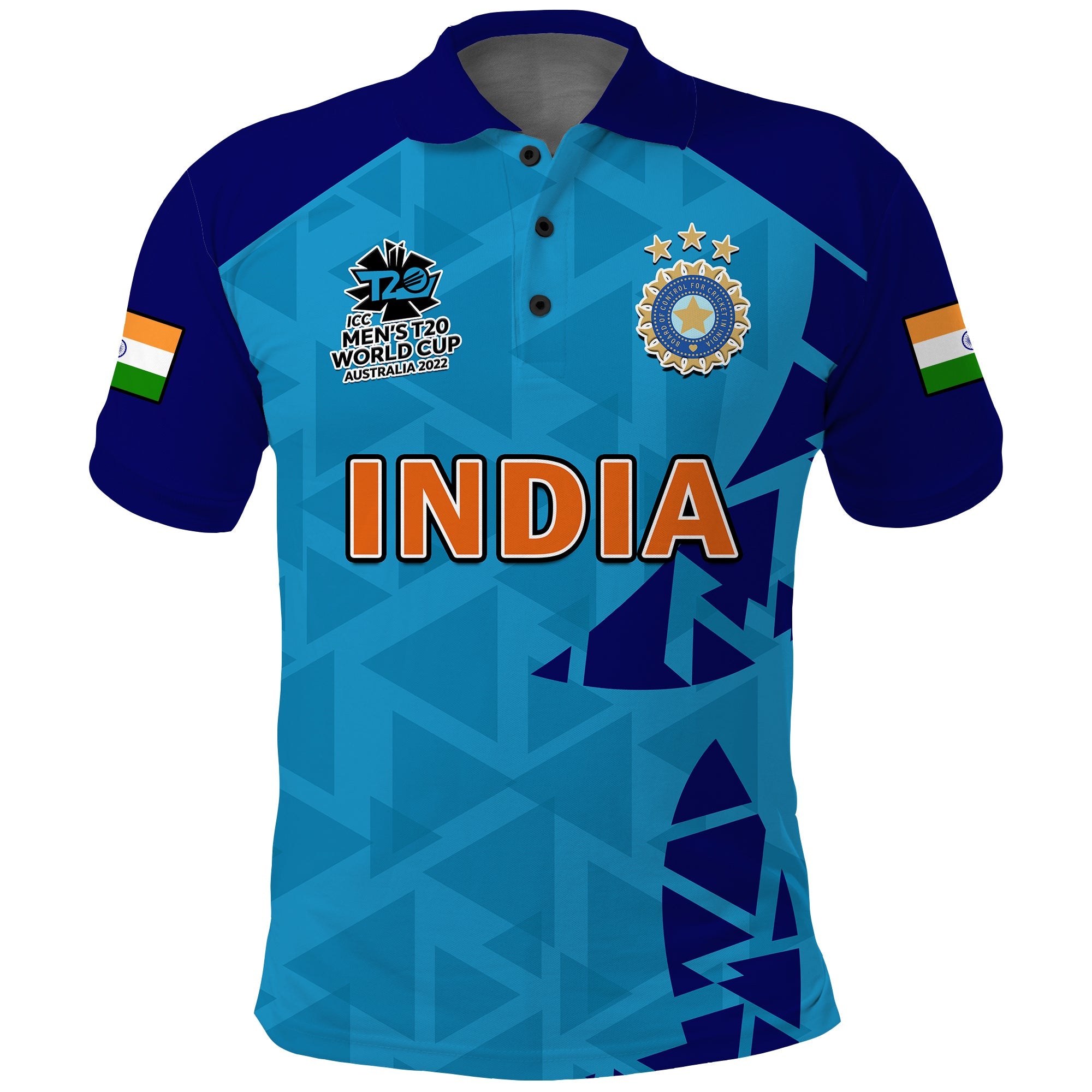 custom-text-and-number-india-cricket-polo-shirt-men-in-blue-2022-mens-t20-world-cup