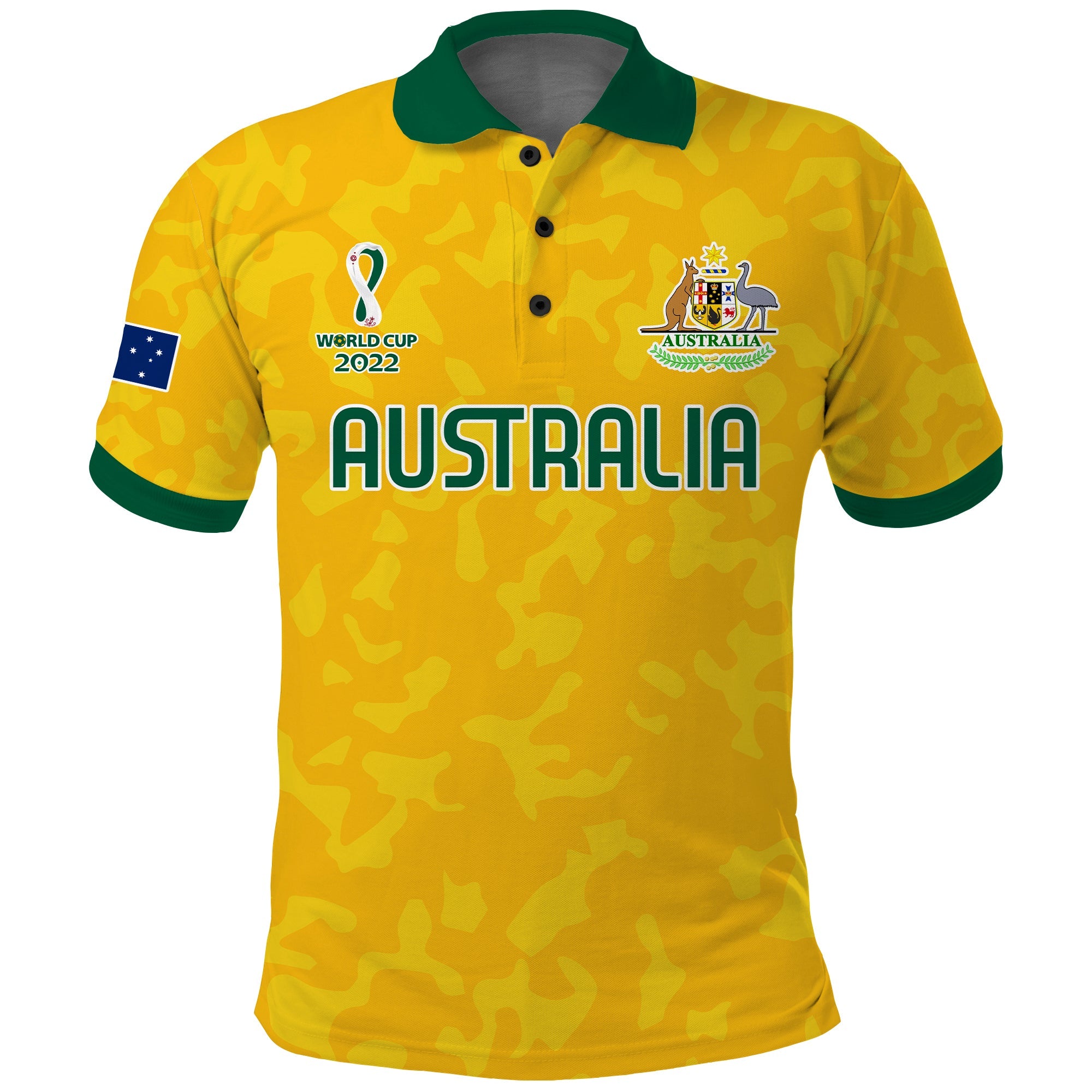 custom-text-and-number-australia-soccer-polo-shirt-world-cup-football-2022-socceroos-with-kangaroos