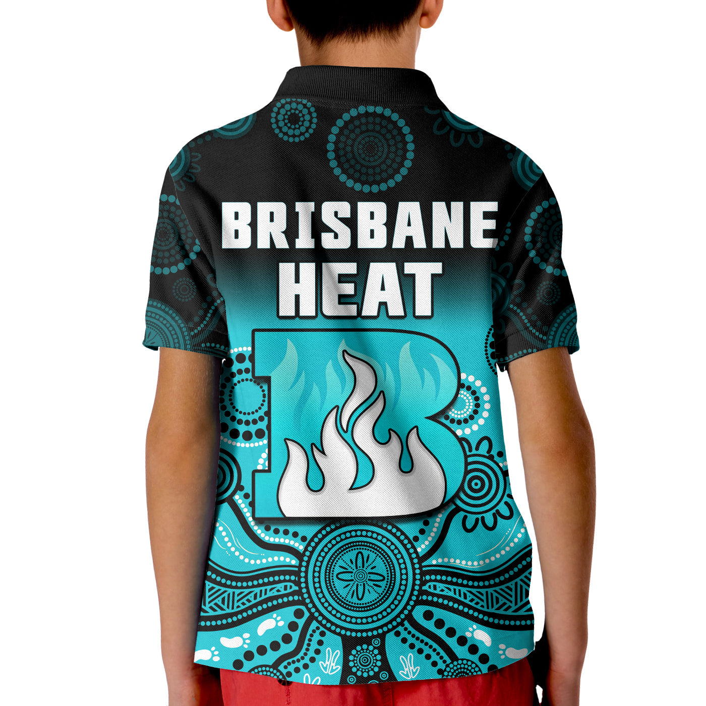 brisbane-heat-polo-shirt-gradient-aboriginal-dot-painting